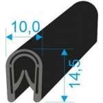 00545003 U-PIRELI s kovovou výztuží bez bříška, 1-4mm, 78°Sh, PVC, -25°C/+70°C, černý | Zboží Auto