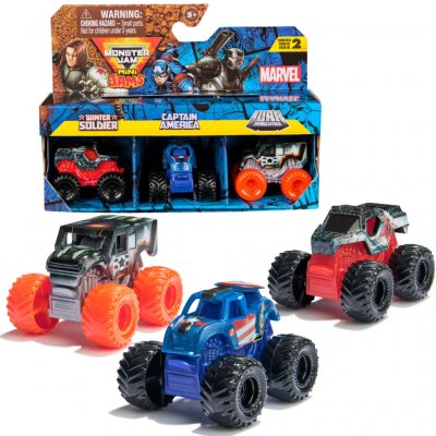 Monster Jam Mini Jams Winter Soldier Captain America War Machine 3ks – Hledejceny.cz