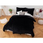 MKLuzkoviny.cz Povlečení mikroplyš Exclusive Laura černá 140x200 70x90 – Zboží Dáma