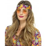 Smiffys Brýle Hippie lenonky oranžové – Zboží Dáma