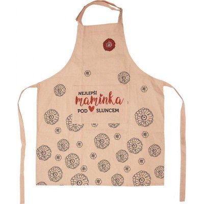 Orion Bavlněná zástěra růžová Nejlepší maminka pod sluncem – Zboží Mobilmania