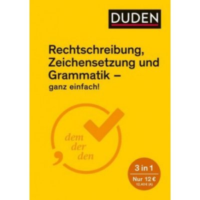 Ganz einfach! - Rechtschreibung, Zeichensetzung und Grammatik – Hledejceny.cz