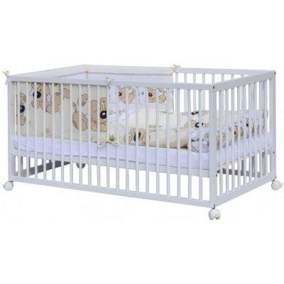 Scarlett bílá 140 x 70 cm s kompletní výbavou Japy béžová buk – Hledejceny.cz