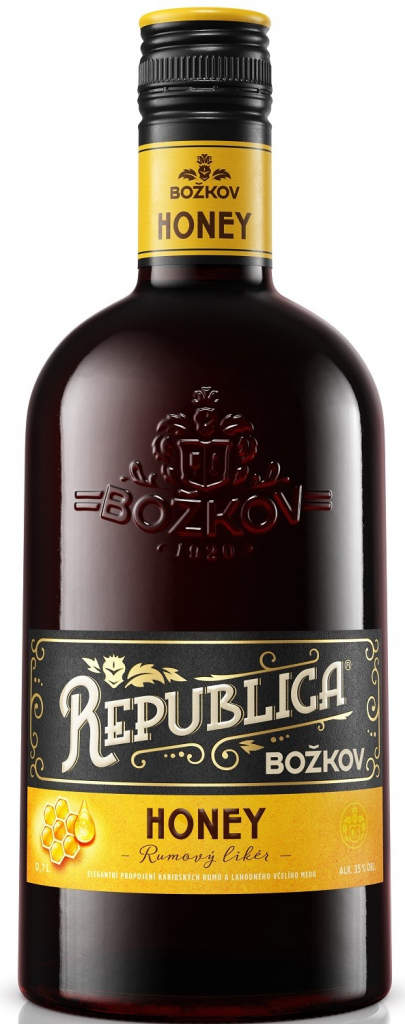 Božkov Republica Honey 35% 0,7 l (holá láhev)