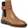 Dámské kotníkové boty Tory Burch Double T Chelsea Boot Kotníková obuv s elastickým prvkem 152831 Almond Flour / Coco