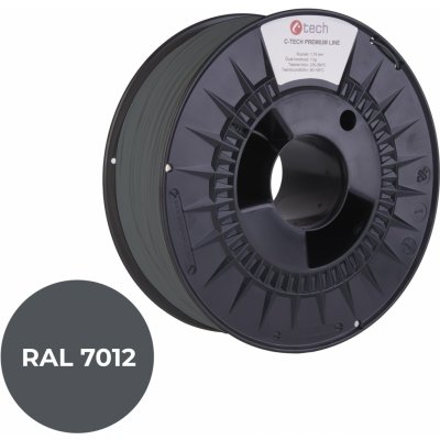 C-Tech Premium Line ASA, čedičová šedá, RAL7012, 1,75mm, 1kg 3DF-P-ASA1.75-7012 – Zbozi.Blesk.cz