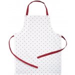 SCANquilt zástěra DEKORO srdíčka+puntík bíločervená 60x80 cm – Zboží Dáma
