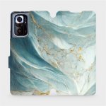 Mobiwear - Xiaomi Redmi Note 10 Pro - VP34S Zelenkavý a zlatavý mramor – Zboží Živě