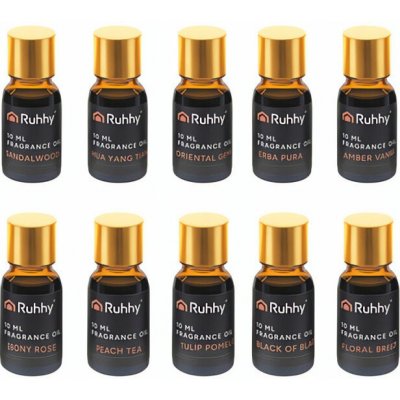 Ruhhy 27222 Esenciální oleje 10 x 10 ml + 2 kapátka – Hledejceny.cz