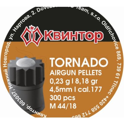 Diabolky Kvintor Tornado B 4,5 mm 300 ks – Sleviste.cz