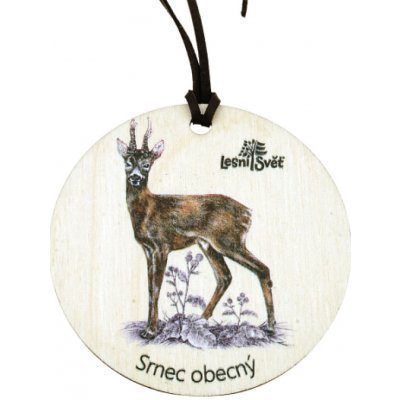 Lesní svět Dřevěná medaile klasik srnec – Zboží Dáma