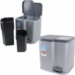 Curver ST2211421 DUO BIN 21 l stříbrný / černý – Zboží Dáma
