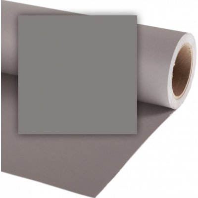 Colorama 2,72 x 11 m, jednobarevné papírové pozadí, smoke grey – Zboží Mobilmania
