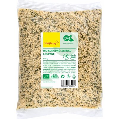 Wolfberry konopné semínko loupané Bio 500 g – Sleviste.cz