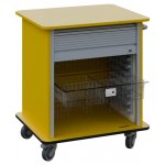 DEXTER 23 TRANSPARENT vozík boxový, roletový, nízký, 880x780x620 mm, žlutá odio – Hledejceny.cz