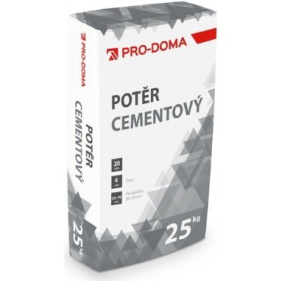 Pro-Doma Potěr cementový 4 mm 20 MPa 25 kg – HobbyKompas.cz