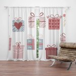 Sablio Závěs Růžové dárečky: 2ks 140x250cm – Hledejceny.cz