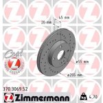 Brzdový kotouč ZIMMERMANN 370.3069.52 | Zboží Auto
