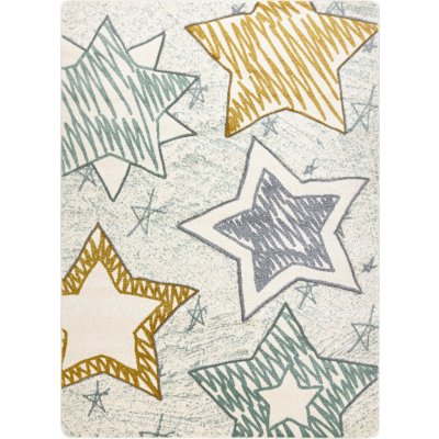 Dywany Łuszczów Petit Stars green – Zboží Mobilmania