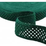 Pro Háčkování Guma pletená 5 cm tmavě zelená – Zboží Dáma