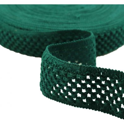 Pro Háčkování Guma pletená 5 cm tmavě zelená – Zboží Dáma