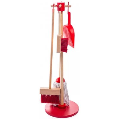 Bigjigs Toys Sada na úklid červená – Sleviste.cz