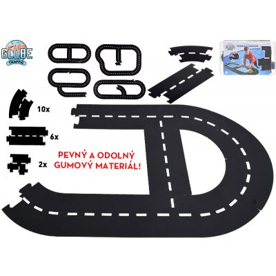 Mikro trading Kids Globe Traffic Autodráha gumová obvod 307,5 cm – Sleviste.cz