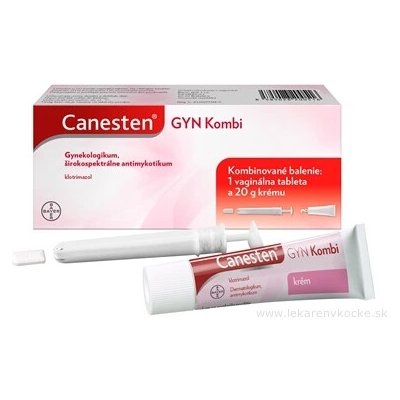 Canesten GYN Kombi vaginální tableta 500 mg + krém 20 g – Zbozi.Blesk.cz
