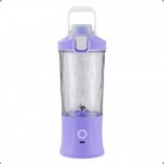 Verk 07296 Láhev se Smoothie mixérem LED RGB 600 ml fialová – Zboží Mobilmania