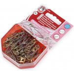 Spínací špendlíky zahnuté na patchwork délka 40 mm Varianta: nikl, Balení: 1 karta 61722/160494/286824 – Zbozi.Blesk.cz