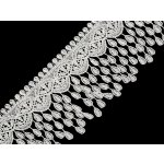 Vzdušná krajka s třásněmi šíře 80 mm Varianta: 1 Off White, Balení: 1 m – Zboží Mobilmania