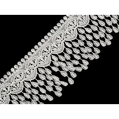 Vzdušná krajka s třásněmi šíře 80 mm Varianta: 1 Off White, Balení: 1 m – Zboží Mobilmania