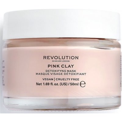 Revolution Skincare Pink Clay detoxikační pleťová maska 50 ml – Zboží Mobilmania