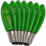 ElektroSkalka Žárovky LED 14V až 55V/0,3W E-10 Filament 7ks svíčky zelené (1ks) – Hledejceny.cz