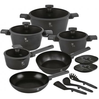 Berlingerhaus s titanovým povrchem 15 ks Antracit Collection BH-8141 – Sleviste.cz