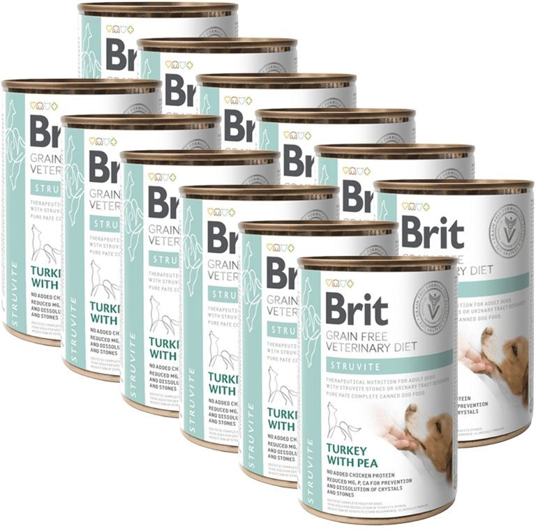 Brit Veterinary Diet Dog Grain Free Struvite Turkey with Pea 12 x 400 g