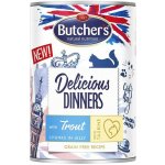 Butcher's Cat Delicious pstruh v želé 400 g – Hledejceny.cz