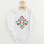 Dětské body s potiskem New Baby Lidový vzor ptáčci – Sleviste.cz
