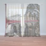 Sablio Záclony Vlak na mostě 2: 2ks 150x250cm – Hledejceny.cz