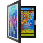Kruzzel 25419 Umělecký fotorámeček 33 x 24 x 3 cm, A4, černý – Zboží Živě