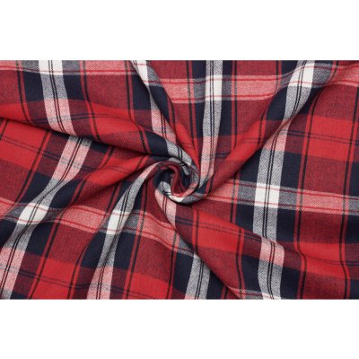 Flanel směsový - Červeno modré káro – Zboží Dáma