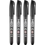 Stavební popisovač NEO TOOLS – černý, permanentní, voděodolný, olejový, sada 4 ks – Hledejceny.cz