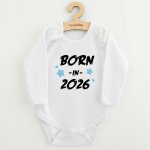 New Baby Dětské body s potiskem BORN IN 2026 blue – Hledejceny.cz
