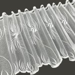 Vitrážová žakárová záclona 7044 - výška 90 cm , metráž – Zboží Mobilmania