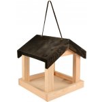 Esschert Design Závěsné krmítko pro ptáky Emi 23 x 20 x 20 cm dřevo hnědá černá – Hledejceny.cz