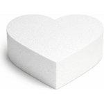 Srdce polystyrenové korpus/maketa I šířka 15 cm I výška 14 cm I barva bílá – Sleviste.cz