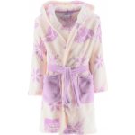 Sun City Dívčí župan Frozen sněhové vločky s kapucou coral fleece Modrá – Sleviste.cz