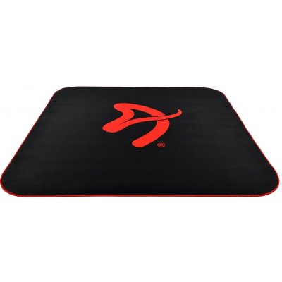 AROZZI Zona Quattro Black Red/ ochranná podložka na podlahu/ 116 x 116 cm/ černá s červeným logem – Zboží Mobilmania