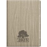 Ctirad Wood A5 denní 2025 světle hnědá – Zboží Živě