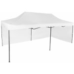 Expodum Nůžkový stan 3x6m ocelový Bílá 2 boční plachty – Zboží Dáma